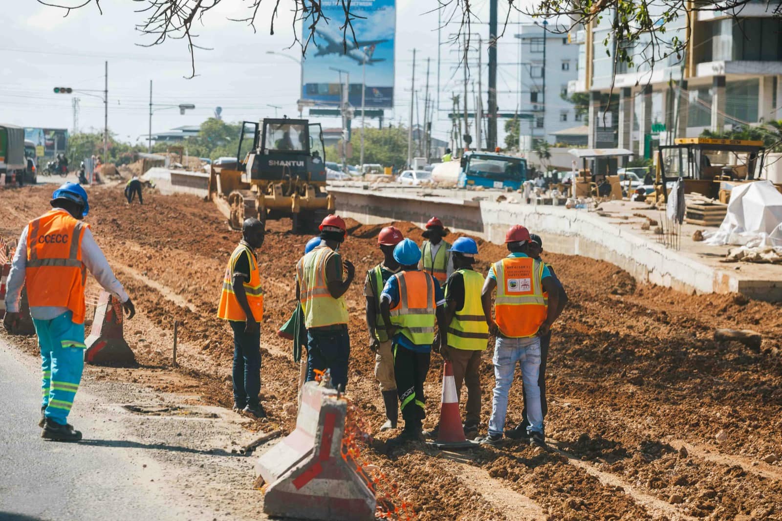 NSIF staff at work serving South Sudan workers